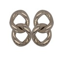 Twist Earpost Silver